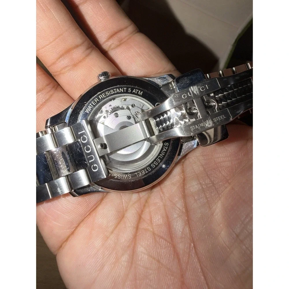 Gucci G-Timeless Automatic Bee Dial 38mm Swiss Made Men's Watch Excellent